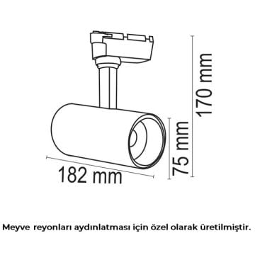 FORLIFE FL-2247 M 30 Watt Meyve Reyonuna Özel LED Ray Spot