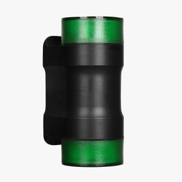 ZİTA 264-Yesil Yeşil Camlı Çift Yönlü Dış Mekan Aplik - PC Gövde - GU10 Duylu - IP65