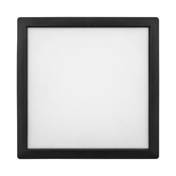 Braytron BP04-31811 18 Watt Siyah Kasa Sıva Üstü Kare LED Panel - Ilık Beyaz (4000K)