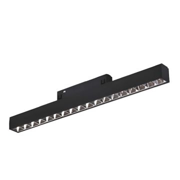 MOLLED MOL6030P 18 Watt Siyah-Platin 33 cm Lensli LED Magnet Armatür