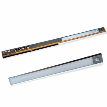 CATA CT-2465 Bella 20 Watt 60 cm Sensörlü Ultra Slim LED Kabin Aydınlatma Armatürü - USB Şarj - 60 gün - Ilık Beyaz (4000K)