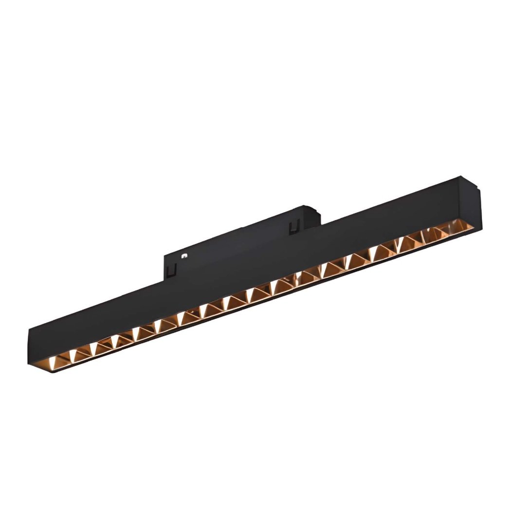 MOLLED MOL6030G 18 Watt Siyah-Gold 33 cm Lensli LED Magnet Armatür