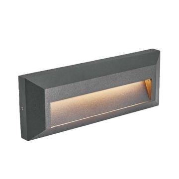 MOLLED MOL9098 5 Watt Antrasit Sıva Üstü Dikdörtgen Dış Mekan LED Merdiven Armatürü - Metal - Gün Işığı (3000K)