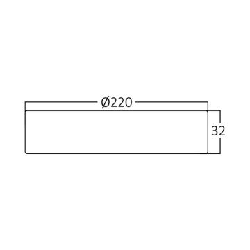 Braytron BP03-31830 18 Watt Sıva Üstü Yuvarlak LED Panel - Beyaz Işık (6500K)