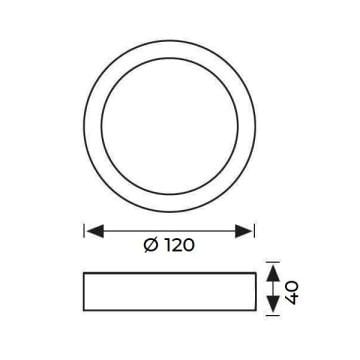 JUPITER LC467 B 6 Watt Sıva Üstü Yuvarlak LED Panel