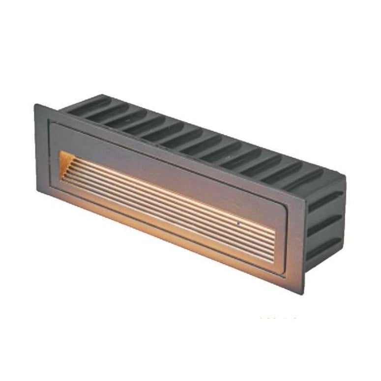 MOLLED MOL9088 3 Watt Siyah/Antrasit/Beyaz Sıva Altı Dikdörtgen Dış Mekan LED Merdiven Armatürü - Gün Işığı (3000K)