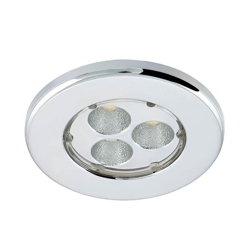 JUPITER LS979 4 Watt Krom Sıva Altı Yuvarlak Dış Mekan LED Spot - Metal - Gün Işığı (3000K)