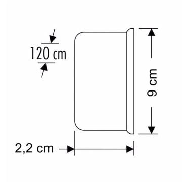 CATA CT-2479 100 Watt 120 cm Kristal Camlı LED Bant Armatür - Beyaz Işık (6400K)