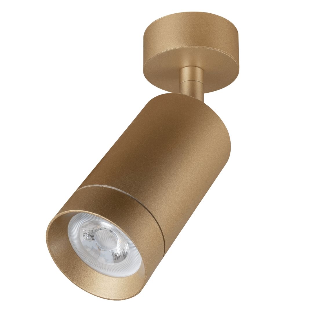 goldX ZE127-G Gold Sıva Üstü Hareketli Silindir Spot Kasası (GU10 Duylu)