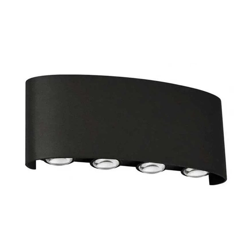 CATA CT-8013 Kapri 15 Watt Siyah Çift Yönlü Dış Mekan LED Aplik - PC Gövde - Amber