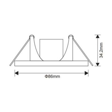 JUPITER LS456 B 3 Watt Beyaz Sıva Altı Yuvarlak Dış Mekan LED Spot - Plastik - Gün Işığı (3000K)