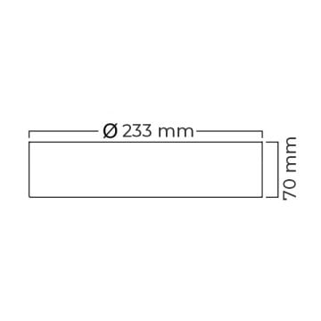 Braytron BP13-33200 32 Watt Sıva Üstü Downlight Armatür (SAMSUNG LED) - Gün Işığı (3000K)