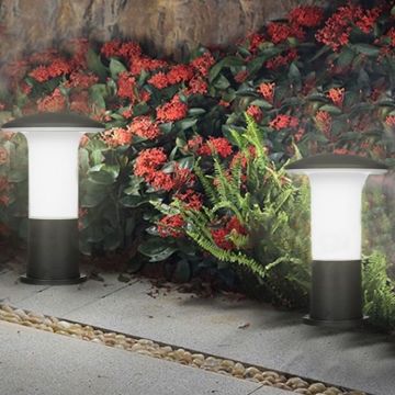 ERKled ERK2862 32.5 cm Siyah Mantar Bollard Armatür