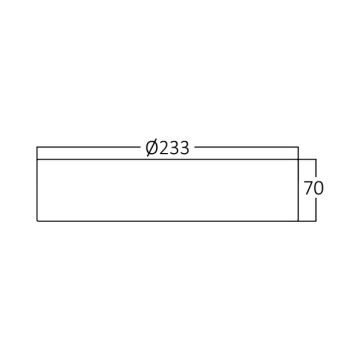 Braytron BP13-32431 24 Watt Siyah Kasa Sıva Üstü Downlight Armatür (SAMSUNG LED) - Beyaz Işık (6500K)