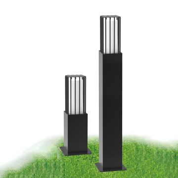 ACK AG36-00412 Assos 80 cm Kafesli Bollard Armatür - Metal - E27 Duylu