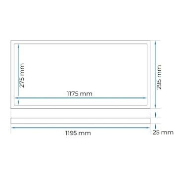 ACK AP20-43130 40 Watt 30x120 Sıva Altı LED Panel - Beyaz Işık (6500K)