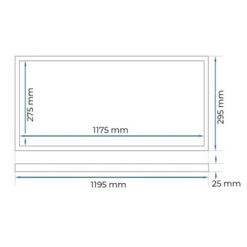 ACK AP20-43130 40 Watt 30x120 Sıva Altı LED Panel - Beyaz Işık (6500K)