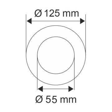 HELIOS HS 1873 Sevinç 5 Watt Yuvarlak Kristal LED Spot