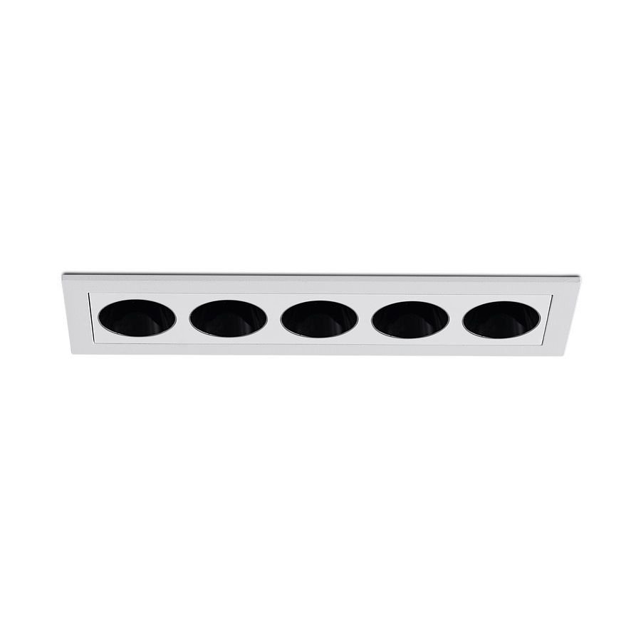 JUPITER LS475 B 12 Watt Beyaz-Siyah Sıva Altı Beşli Mini LED Spot - Metal - Gün Işığı (3000K)