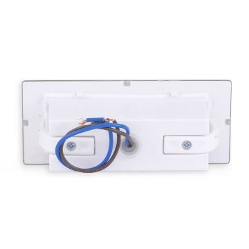 ACK AH07-01034 1.5 Watt Krom Kasa Sensörlü Sıva Altı Dikdörtgen LED Merdiven Armatürü - Beyaz Işık (6500K)