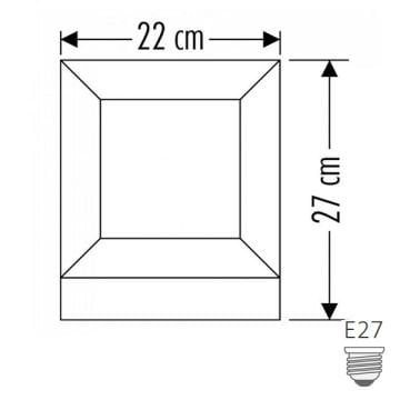CATA CT-7022 MİLAN Siyah Set Üstü Aplik (ABS Plastik)
