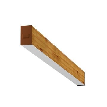 GOYA GY 8031-120-62-C 34 Watt 120 cm Ahşap (Ceviz) Desenli Sıva Üstü Lineer Armatür