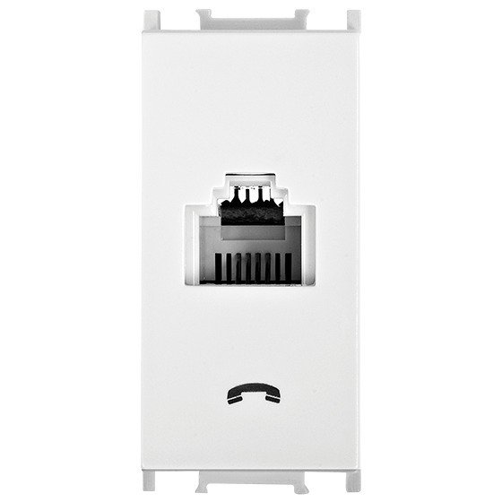VİKO Ultima/Sistema/Optima WVTT1402-4MW Nümeris-Telefon Prizi (RJ11) [Metalik Beyaz]