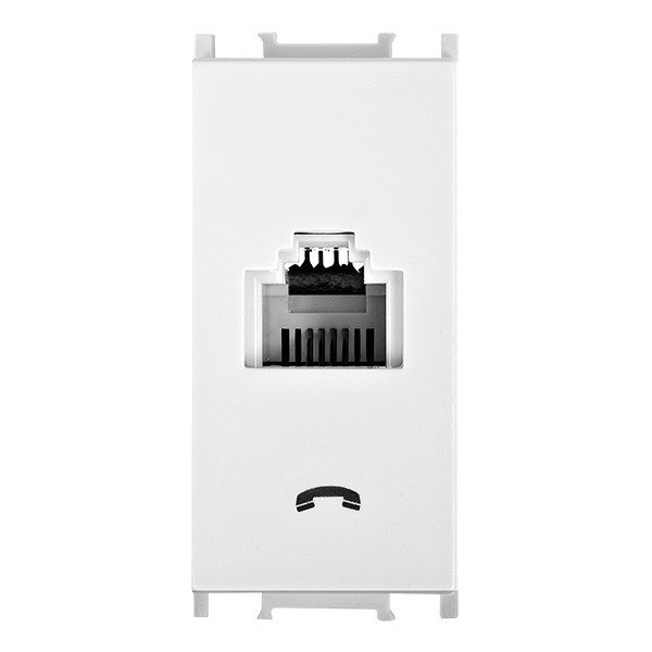 VİKO Ultima/Sistema/Optima WVTT1402-4WH Nümeris-Telefon Prizi (RJ11) [Beyaz]