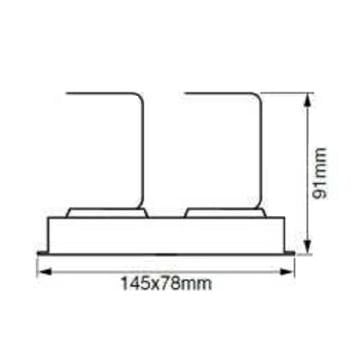 JUPITER LS448 2x12 Watt Beyaz Sıva Altı Hareketli İkili LED Spot - Metal - Gün Işığı (3000K)