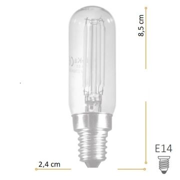 HEKA ERD-51 4 Watt E14 Duylu T45 Rustik Şurup Ampul - Amber