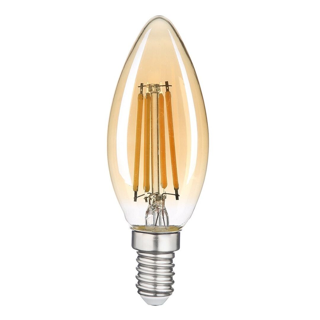 HEKA ERD-34 4 Watt LED Rustik Mum Ampul - Amber
