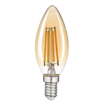 HEKA ERD-34 4 Watt E14 Duylu Amber Rustik Mum Ampul