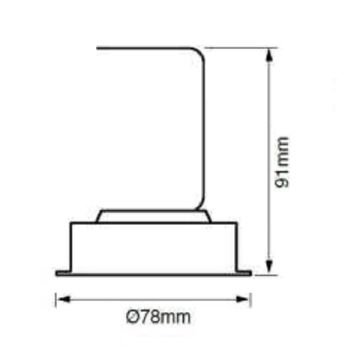 JUPITER LS439 12 Watt Beyaz Sıva Altı Hareketli Yuvarlak LED Spot - Metal - Gün Işığı (3000K)