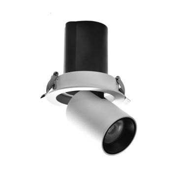MOLLED MOL5011 8 Watt Beyaz/Siyah Kasa Hareketli LED Mağaza Spotu (SAMSUNG/OSRAM LED & EAGLERISE/PHILIPS/LIFUD Driver)
