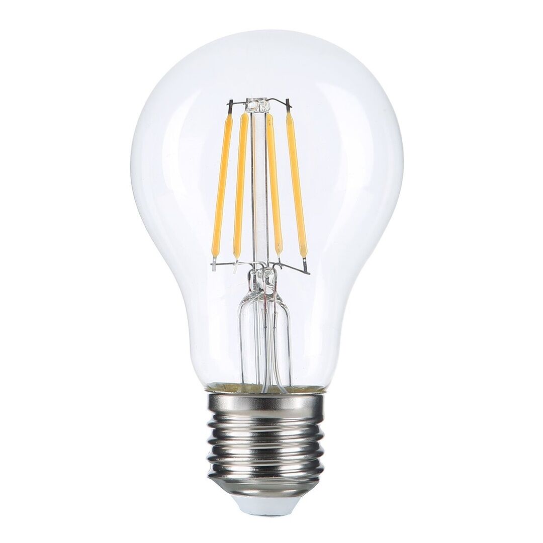 HEKA ERD-95 6 Watt Şeffaf Camlı A60 Rustik LED Ampul - Gün Işığı (3000K)