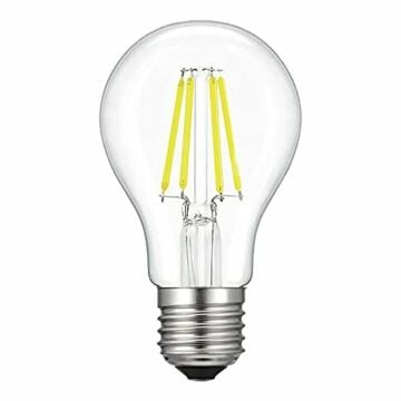 HEKA ERD-96 6 Watt Şeffaf Camlı A60 Rustik LED Ampul - Beyaz Işık (6500K)