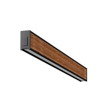 GOYA GY 8046-90 26 Watt 90 cm Ahşap (Ceviz) Desenli Sıva Üstü Lineer Armatür