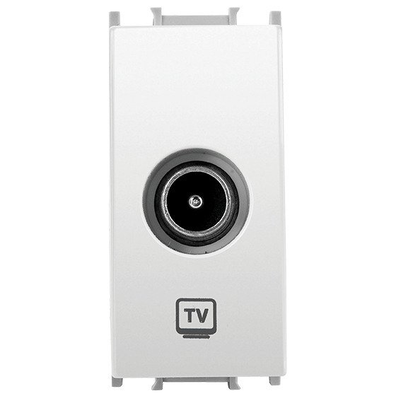 VİKO Ultima/Sistema/Optima WVTT1453-4MW TV Prizi (8dB - Geçişli) [Metalik Beyaz]