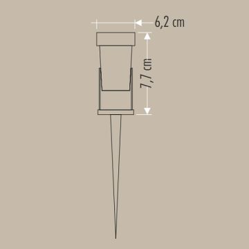 CATA CT-7300 7 Watt LED Kazıklı Çim Armatürü