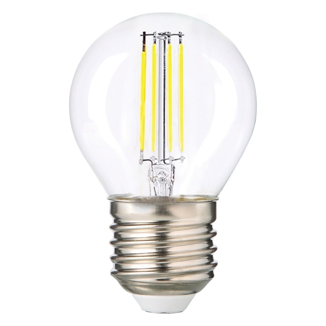HEKA ERD-247 6 Watt Şeffaf Camlı G45 Rustik Top Ampul - Beyaz Işık (6500K)