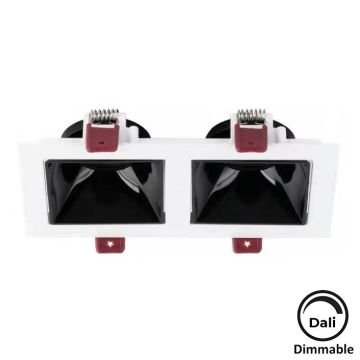 MOLLED MOL4155M Dali Dimli 2x10 Watt Beyaz-Siyah Sıva Altı İkili LED Spot (SAMSUNG/OSRAM/PHILIPS LED & EAGLERISE/PHILIPS/LIFUD Driver)