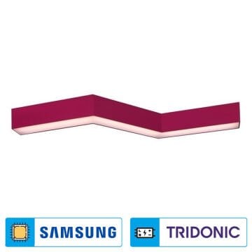 CL-Porte-Zigzak-01 Lineer Sarkıt Armatür/Sıva Üstü Lineer Armatür (SAMSUNG LED & TRIDONIC Driver)