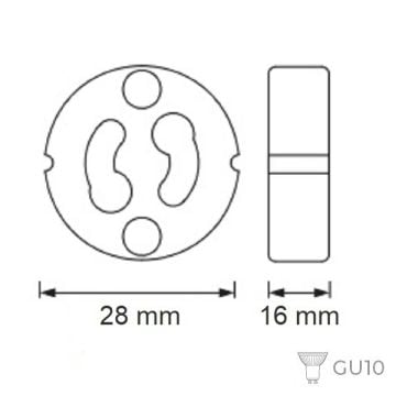 ERKled ERK2401 Porselen GU10 Duy