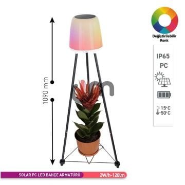 ACK AG60-06851 2 Watt 3 Modlü Solar Bahçe Armatürü