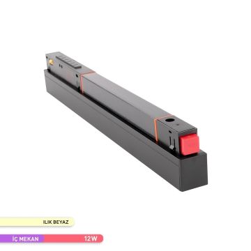 ACK AD40-02211 12 Watt 22 cm Lensli OSRAM LED Magnet Armatür - Ilık Beyaz (4000K