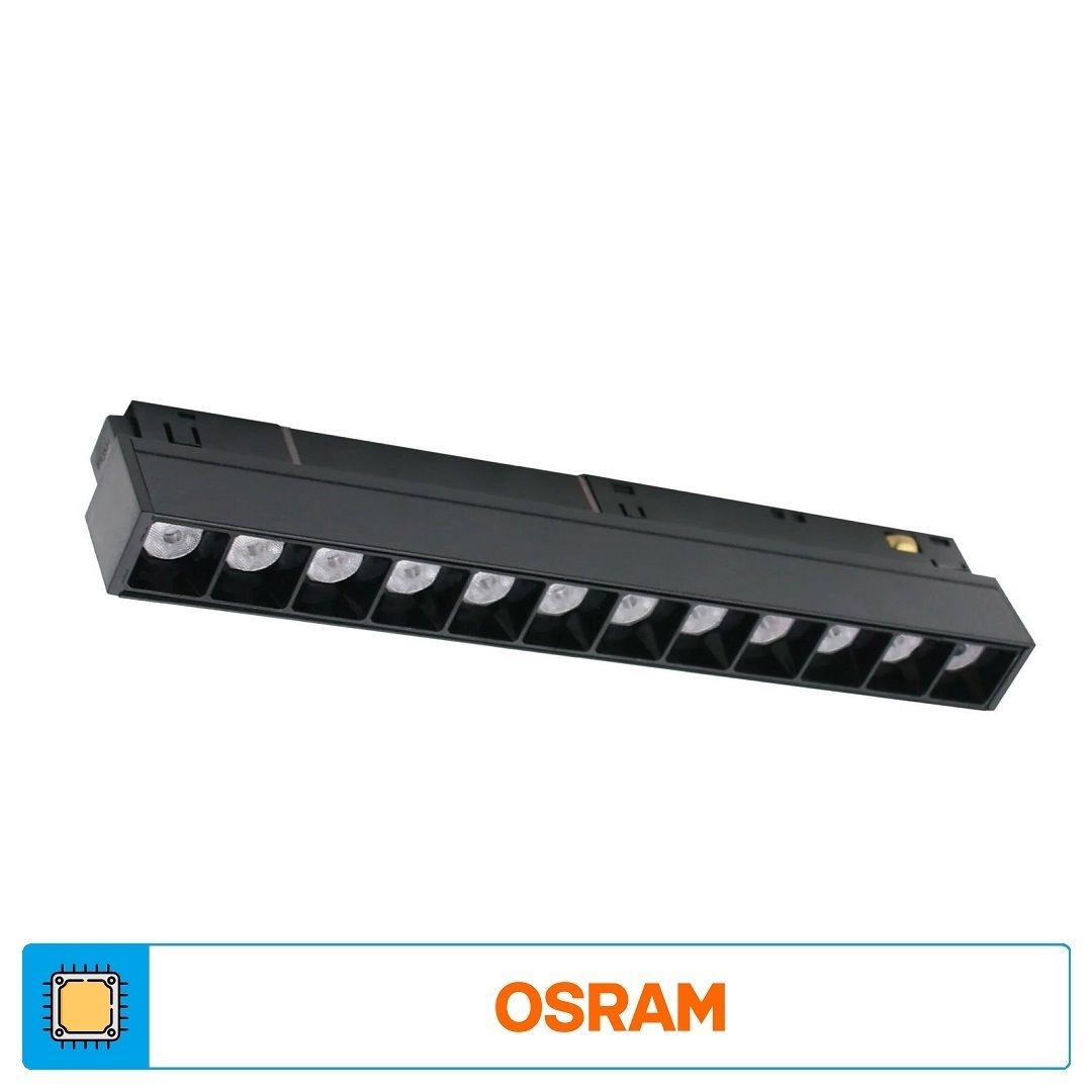 ACK AD40-02211 12 Watt 22 cm Lensli OSRAM LED Magnet Armatür - Ilık Beyaz (4000K