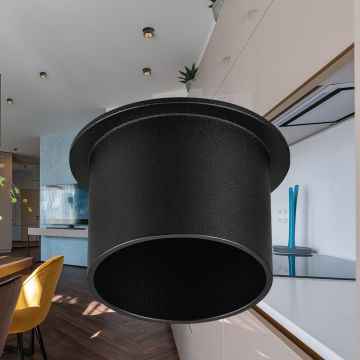 Braytron BH03-06026 Siyah Sıva Altı Yuvarlak Spot Kasası