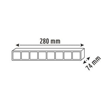 2440 30 Watt 28 cm Raylı Lineer Armatür - Gün Işığı (3200K)