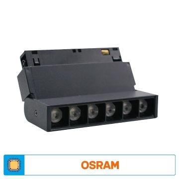 ACK AD40-04111 6 Watt 13 cm Lensli Hareketli LED Magnet Armatür - OSRAM LED - Ilık Beyaz (4000K