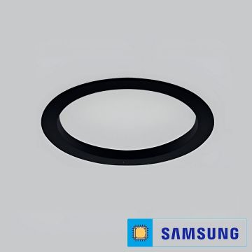 Braytron BP13-01800 18 Watt Siyah Kasa Sıva Altı Yuvarlak LED Panel (SAMSUNG LED) - Gün Işığı (3000K)